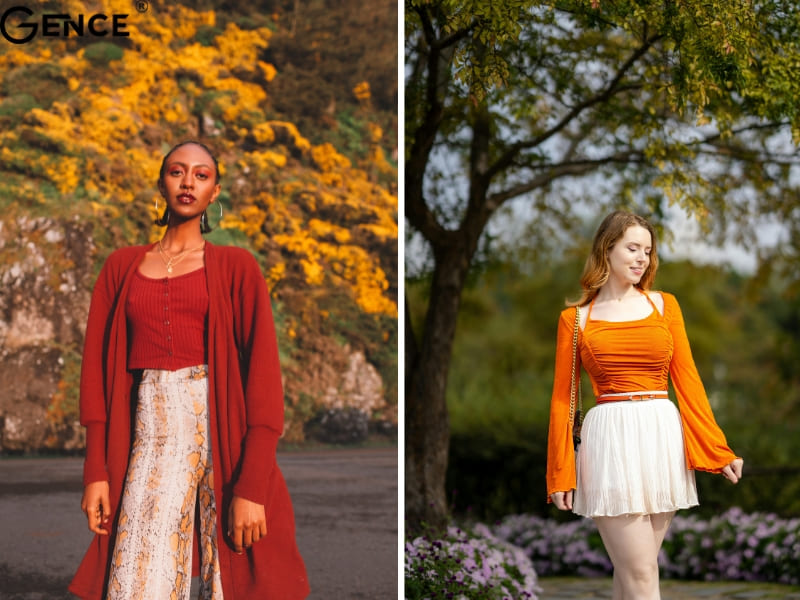 Cân nhắc chọn màu cam phù hợp với làn da của bạn