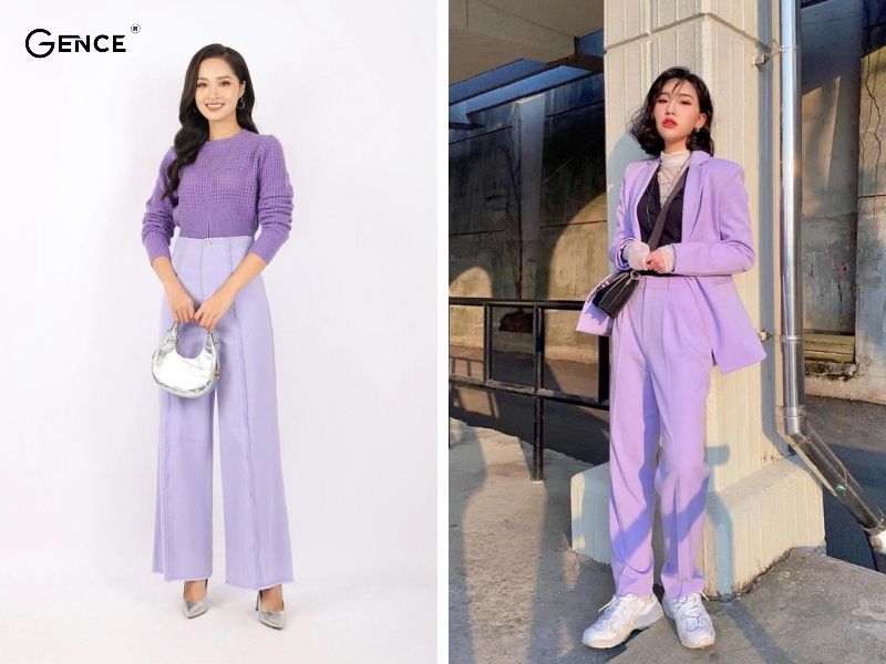 Tone sur tone cùng màu tím mộng mơ