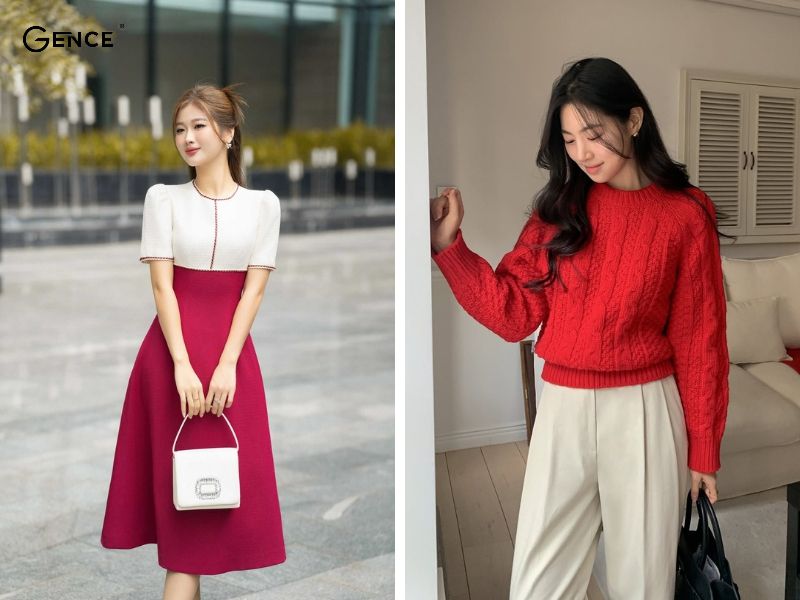 Màu đỏ tạo nên vẻ ngoài đầy năng lượng