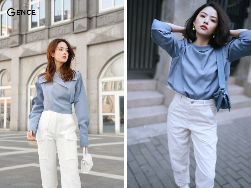 Màu xanh dương và màu trắng tạo nên vẻ đẹp cuốn hút