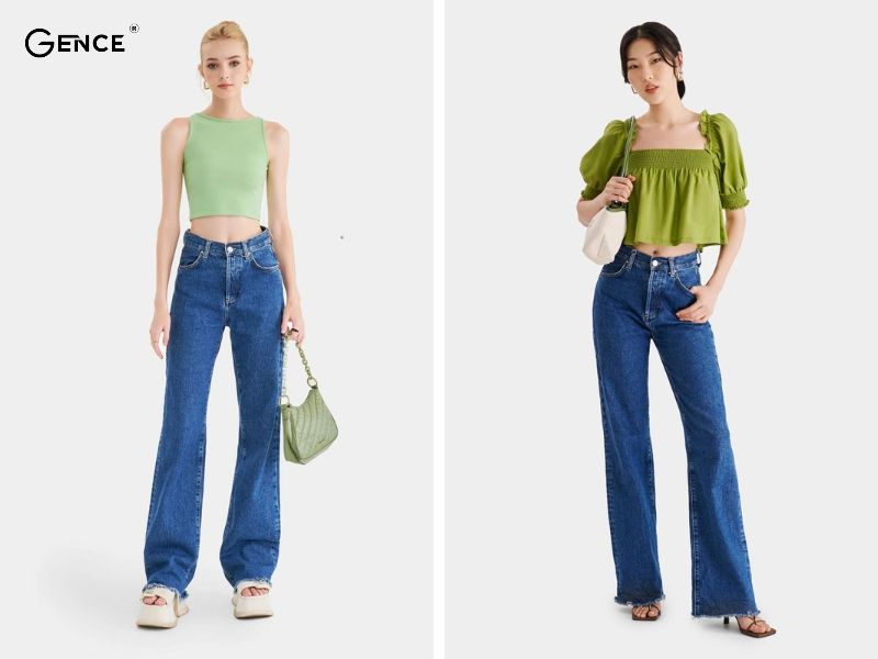 Kết hợp màu xanh dương với xanh cốm hài hòa