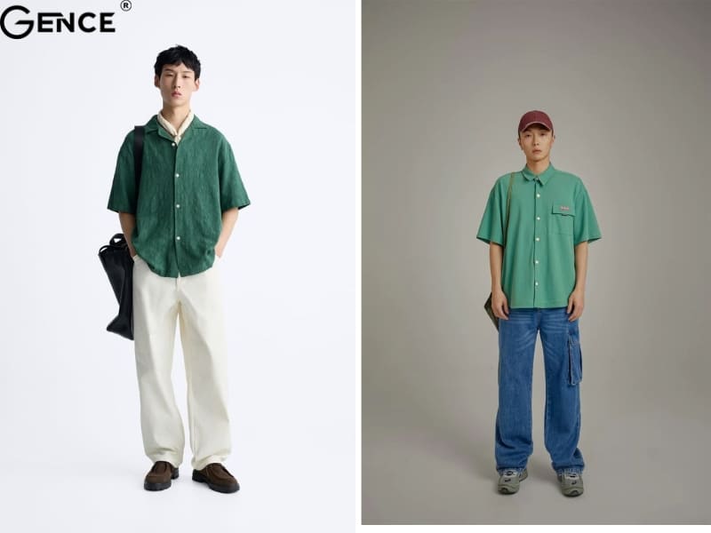 Màu xanh pastel nhiều cấp độ màu hoàn toàn phù hợp với các bạn nam