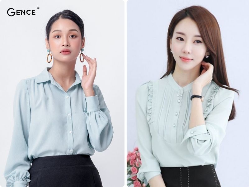 Phối màu đen với màu xanh pastel