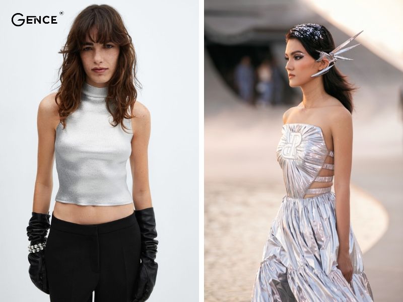 Metallic là nhóm màu mô phỏng ánh kim loại sáng bóng