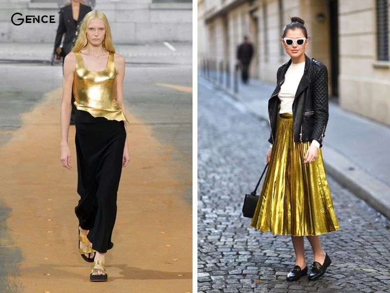 Kết hợp nhiều màu nổi bật của chất liệu Metallic