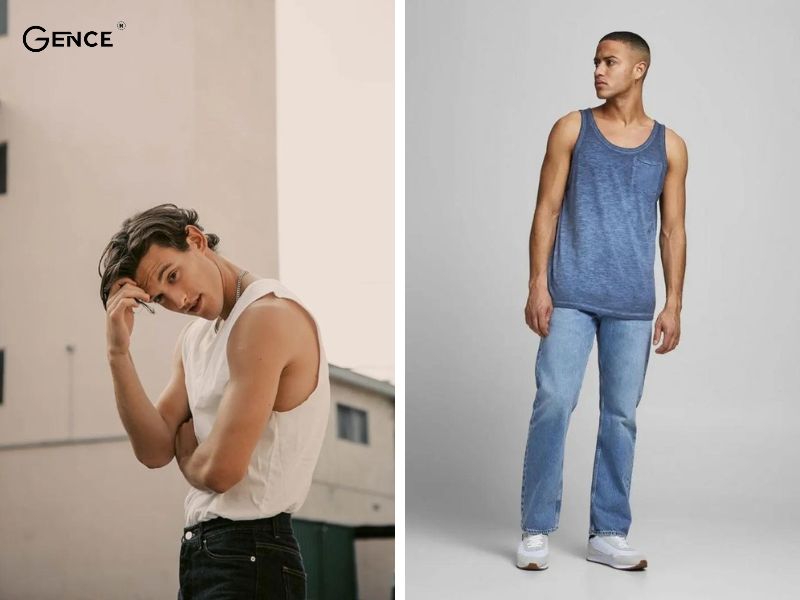 Mix áo ba lỗ và quần baggy độc đáo