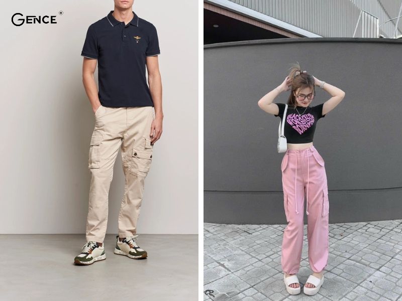 Mix áo free size với quần túi hộp