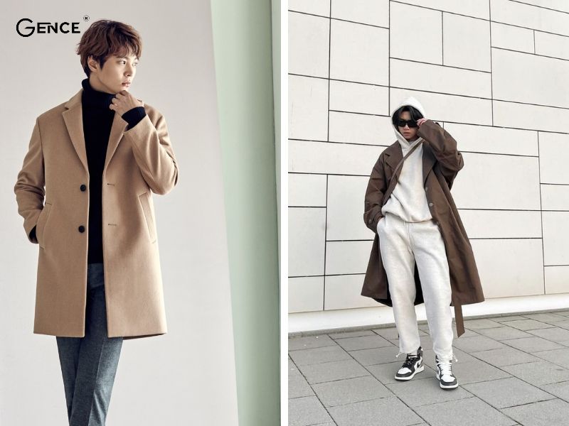 Mix áo len cùng áo khoác dài khi đi du lịch được ưa chuộng