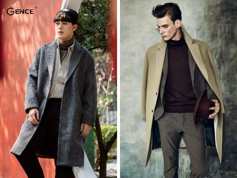 Mix áo len cùng áo khoác măng tô mang đến vẻ đẹp thanh lịch