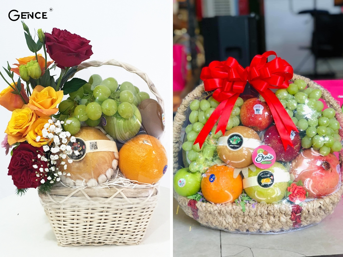 Mua giỏ trái cây làm quà tặng tết cho sếp