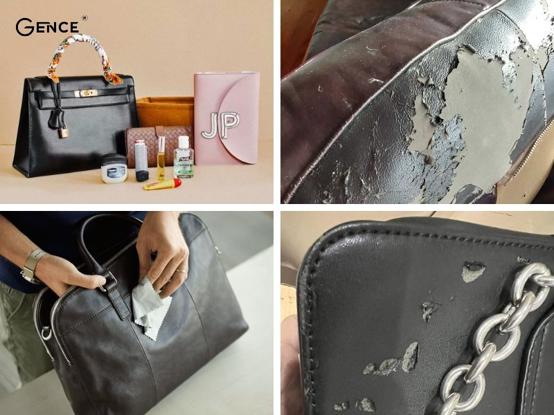 Nguyên nhân chính khiến túi da bị tróc là co giãn đàn hồi không đều