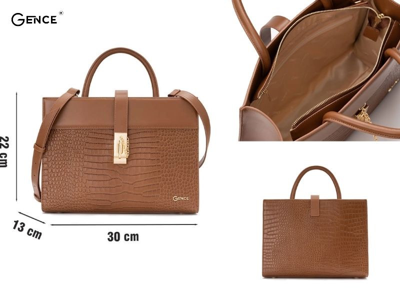 TX18 màu nâu da bò thật dập vân ấn tượng