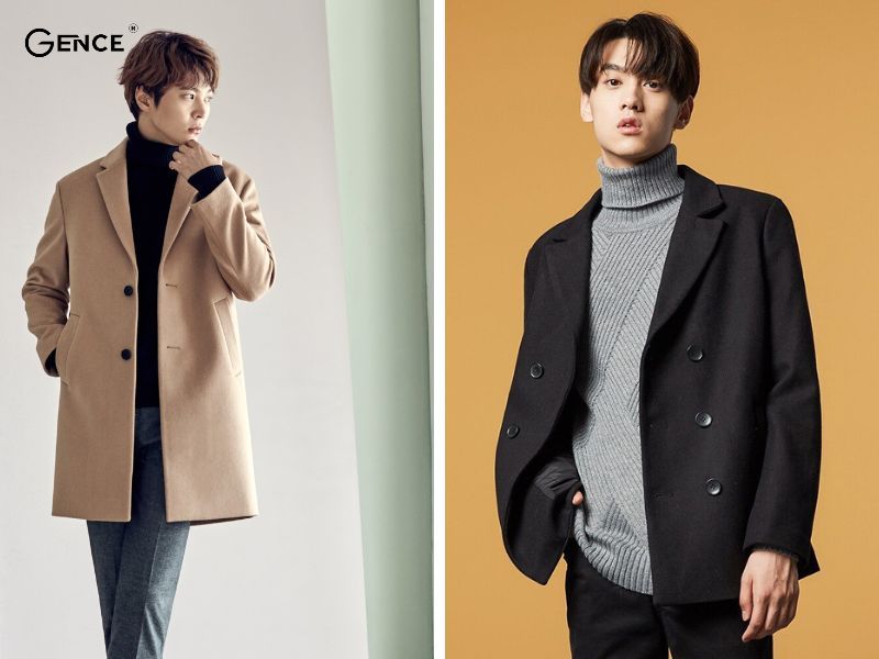 Phối áo dạ nam tính