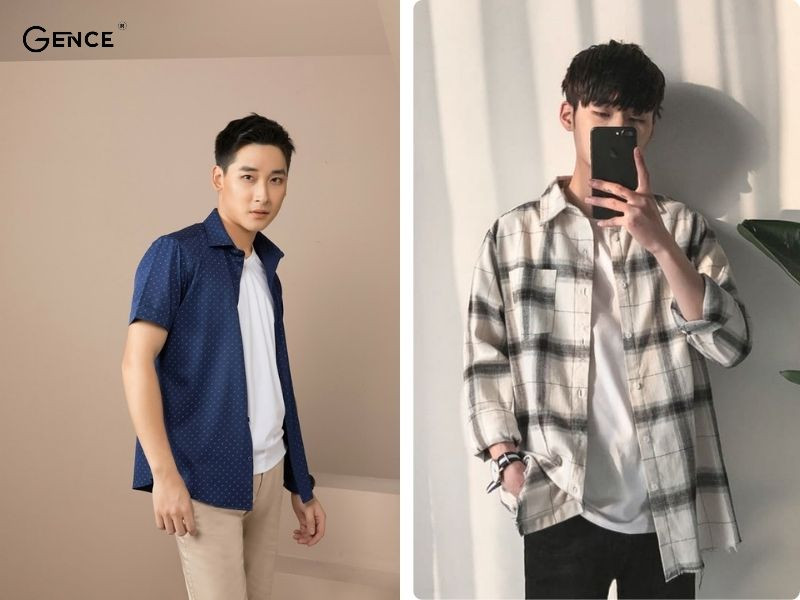 Hai nguyên tắc phối màu áo thun và áo sơ mi