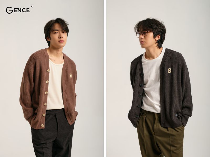 Phối cardigan basic