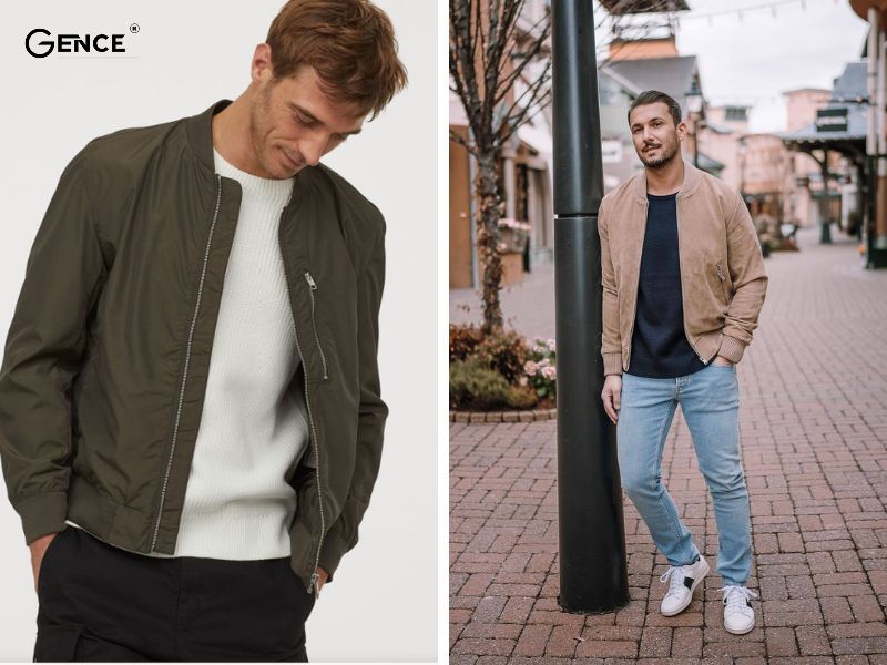 Phối cùng áo khoác bomber