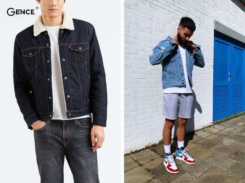 Phối cùng áo khoác denim