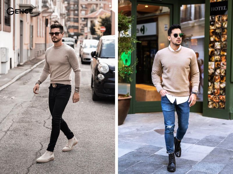 Phối cùng quần jean