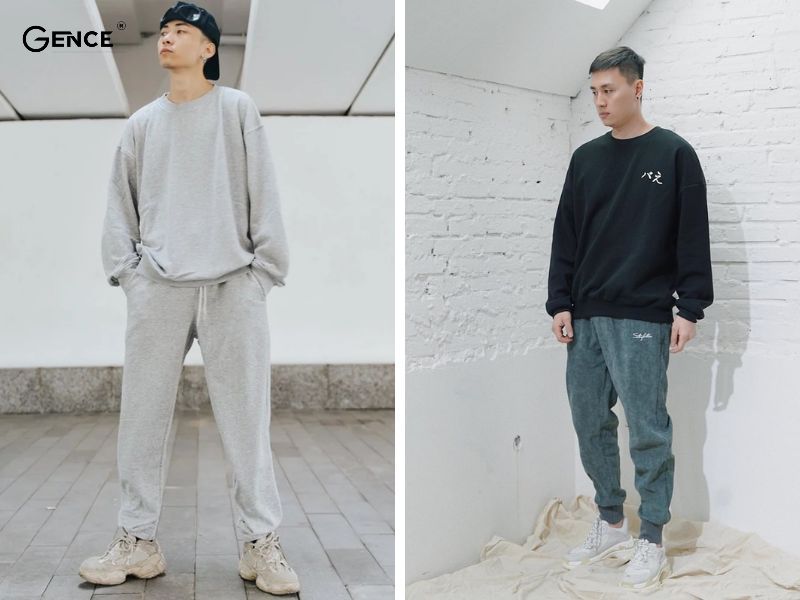 Phối cùng quần thun jogger