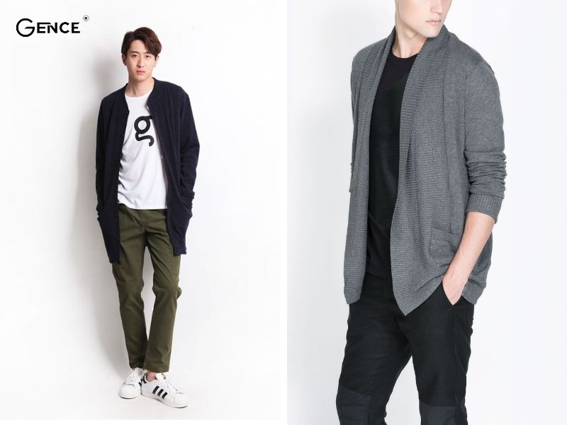 Phối đồ đi du lịch lãng tử cho nam với cardigan và quần tây