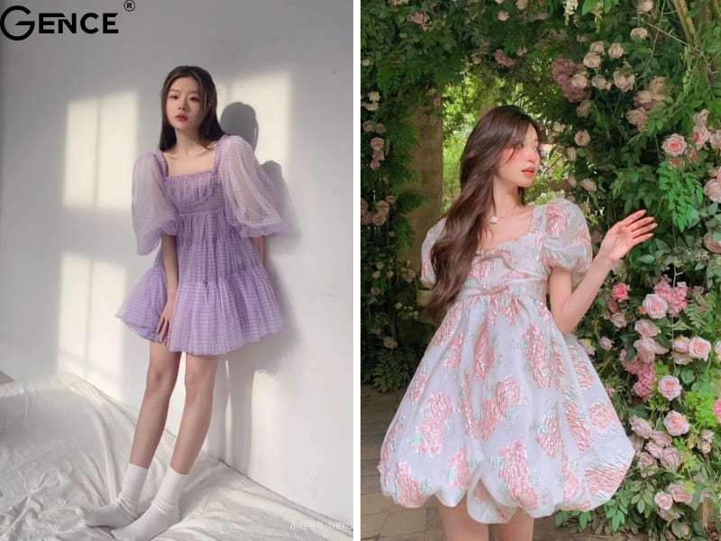 Nhẹ nhàng, xinh xăn với váy babydoll