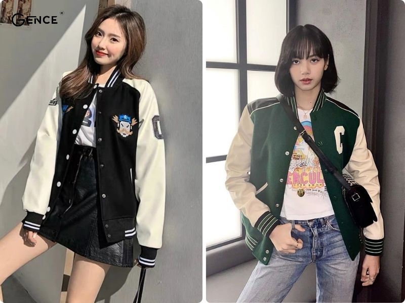 Cách phối đồ đơn giản cùng áo thun và bomber cho nữ