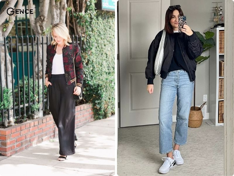 Outfit hiện đại và sang trọng dành cho cô nàng thích mặc bomber