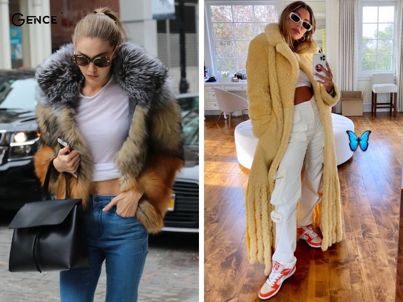 Croptop và áo khoác lông ngắn sành điệu và thời trang