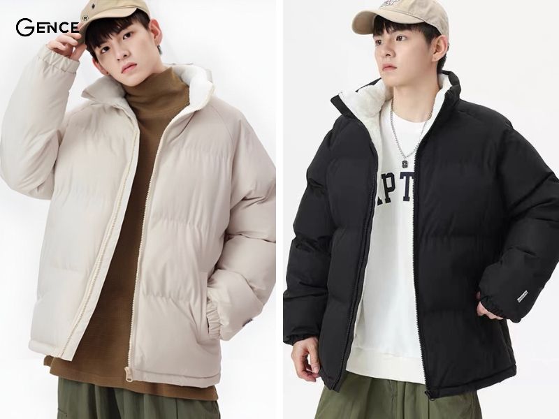 Áo phao lót lông với khả năng giữ ấm hiệu quả