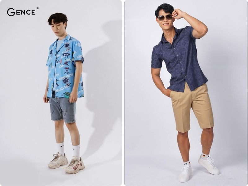 Năng động, trẻ trung ngày hè cùng áo sơ mi, quần short