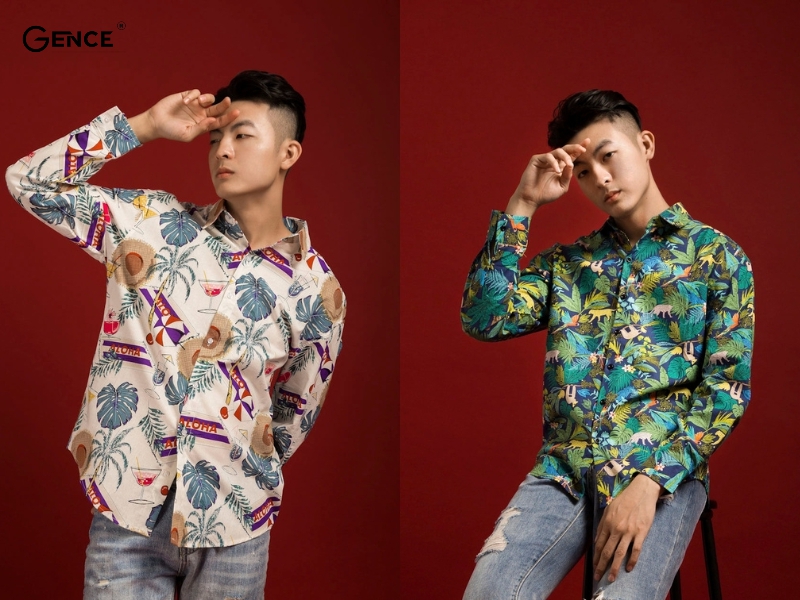 Phối đồ với áo sơ mi họa tiết nam mang vẻ đẹp cá tính