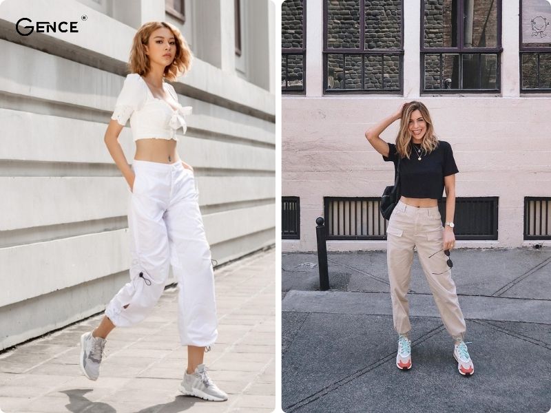 Áo thun kết hợp cùng quần jogger thể hiện cá tính