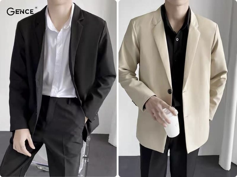 Mẫu áo blazer nam Hàn Quốc basic