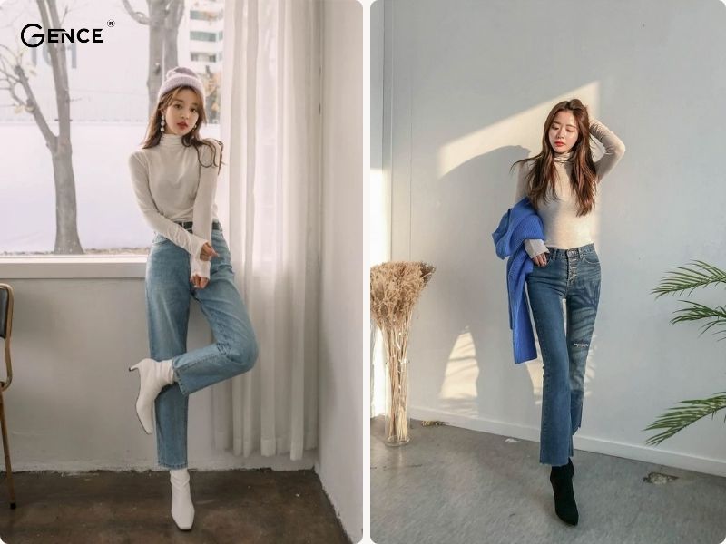 Style đơn giản, tinh tế cho cô nàng khi mnag boot nữ cổ ngắn