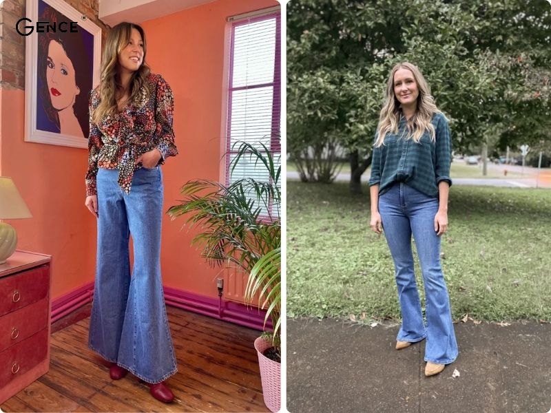 Quần ống loe phối giày loafer - style cổ điển ấn tượng