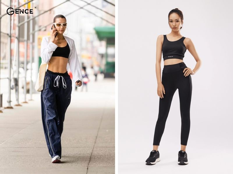 Phá cách khi mix-match bra với giày thể thao nữ