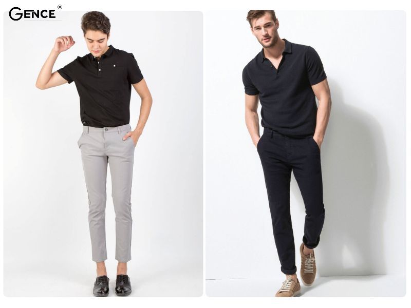 Phối đồ với quần tây nam và áo polo phù hợp chàng trai năng động