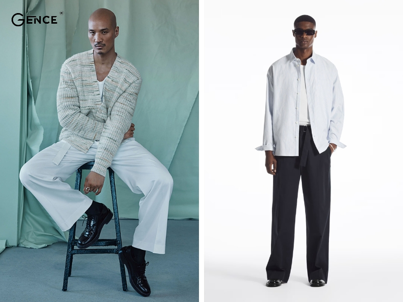 Cardigan nhẹ nhàng phối với quần ống rộng