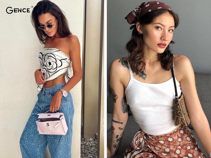 Khăn bandana được sáng tạo sử dụng trong nhiều phong cách
