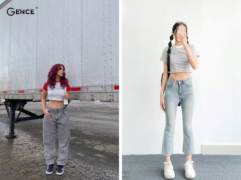 Đơn giản mà vẫn cuốn hút với quần jean và áo thun baby