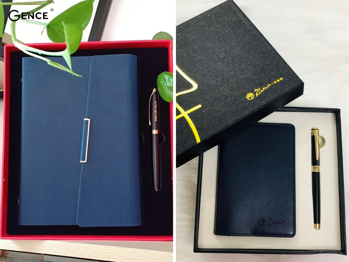 Quà tặng tết cho sếp là sổ tay và bút kí