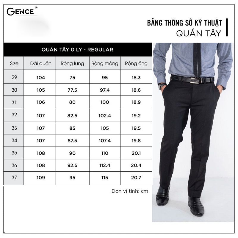 Quần âu - tây size L cho nam mới nhất