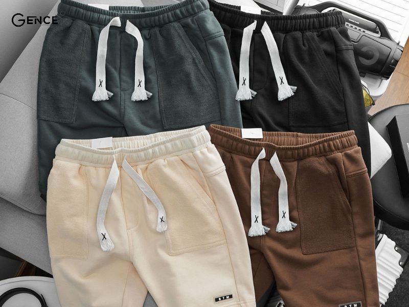 Quần short nỉ nam kết hợp giữa chất liệu nỉ và len