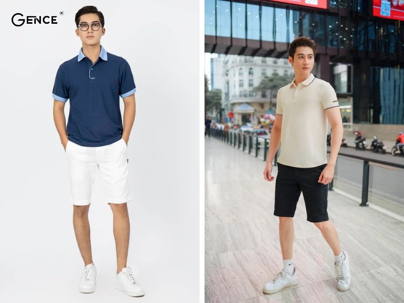 Thanh lịch và trẻ trung với set đồ quần short nỉ và áo polo