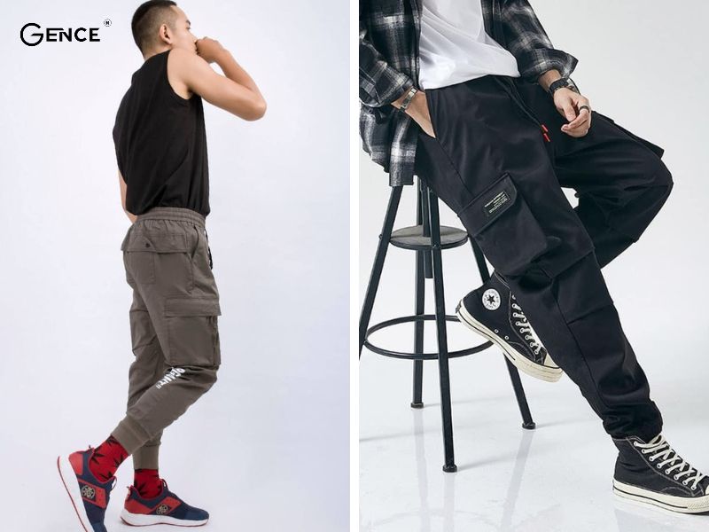 Quần túi hộp và sneaker mang phong cách cá tính