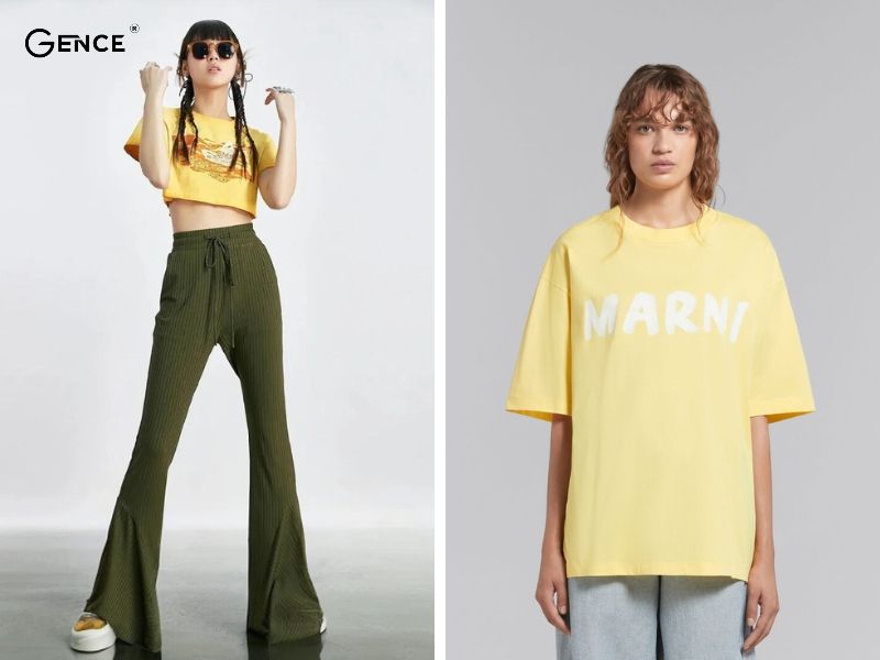 Quần xanh rêu phối áo màu gì nổi bật và phá cách - Màu vàng