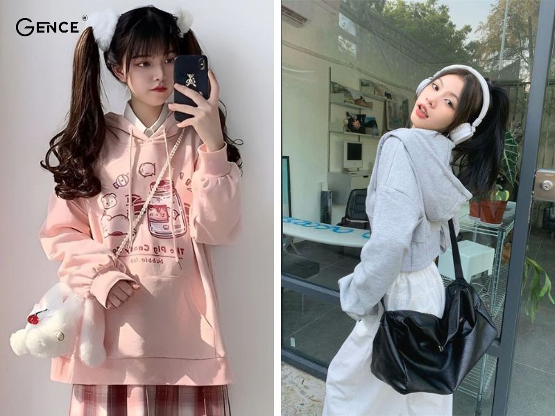 Mix đồ với áo hoodie tạo cảm giác thoải mái