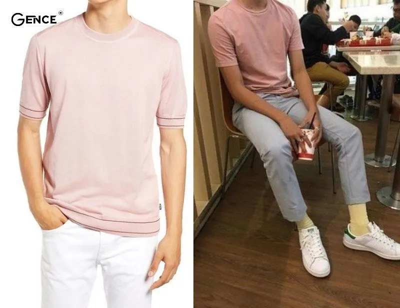 Outfit đi chơi quần xám, áo trắng năng động trẻ trung