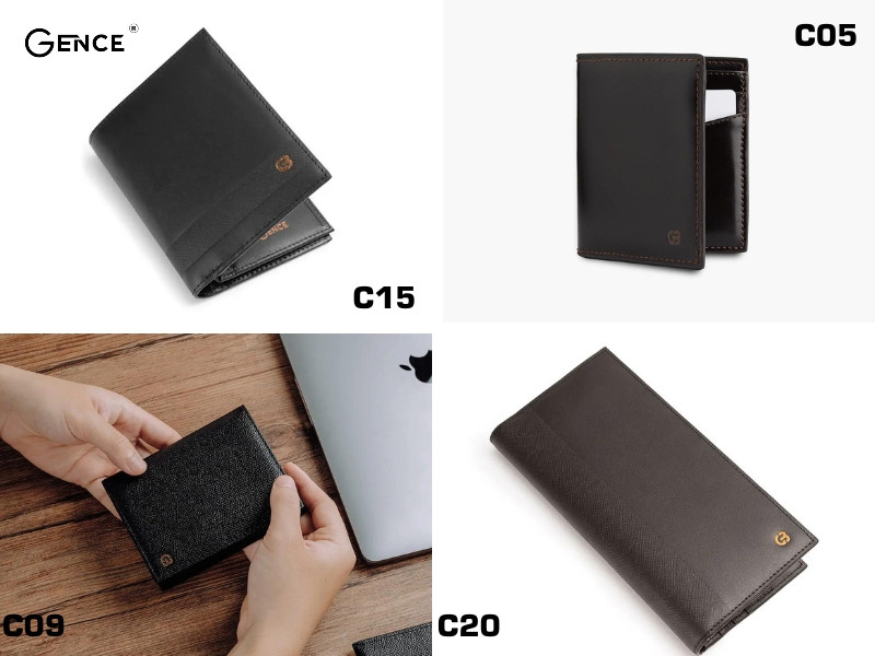 Những mẫu ví da nam đẹp dọc tại Gence