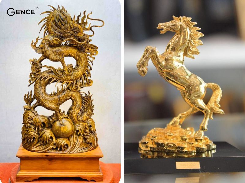 Tặng tượng linh vật may mắn làm quà